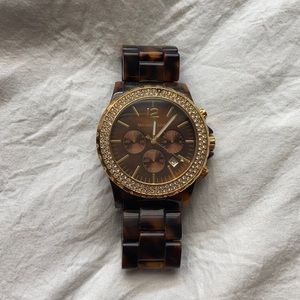 Michael Kors tortoise watch